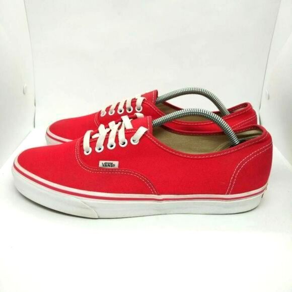 Vans Off The Wall Skateboard Sneakers Mens Size 11.5 Red Shoes Casual Vans - Picture 2 of 8